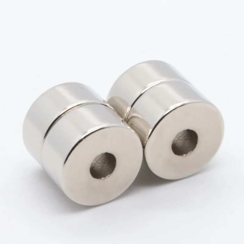 10Pcs 20x10 mm Hole 6mm Super Strong Round Neodymium Magnets Countersunk Ring Rare Earth Powerful Magnet NdFeB Magnetic