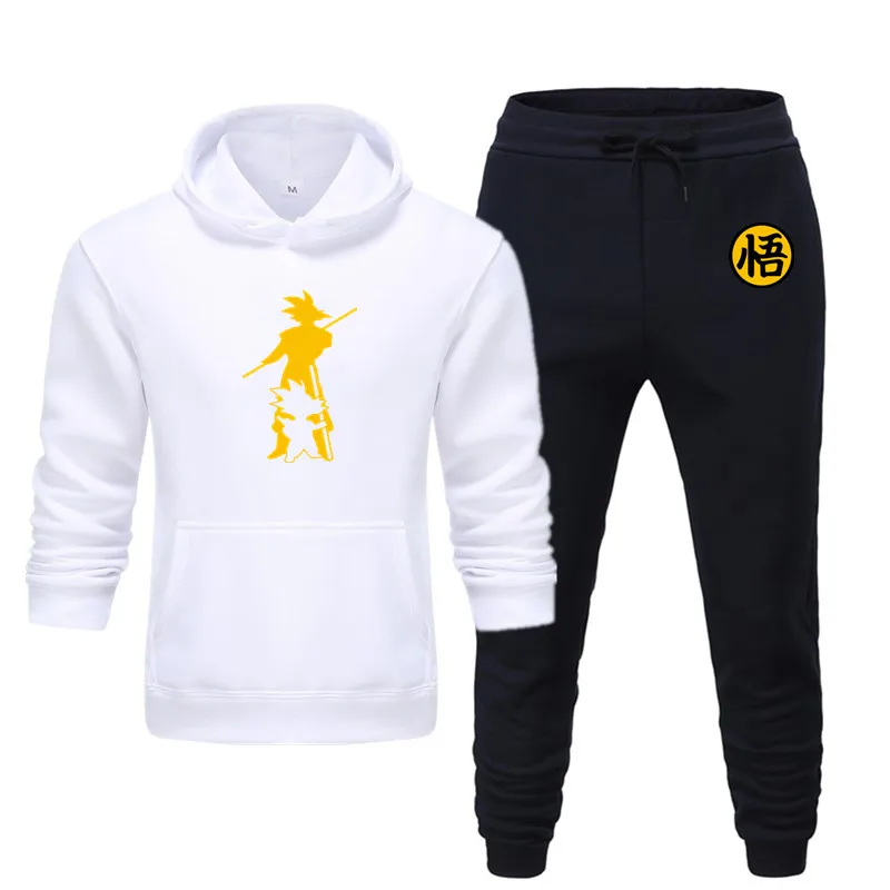 Wukong printing men's running tracksuit 2 sets new jogging sportswear men's sweatpants hoodies spring and autumn men's gym pant