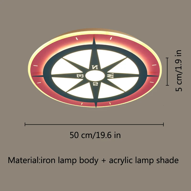 Капитан Америка звезда Дети Потолочный светильник мультфильм принцесса девочки мальчики дети детская комната Светильник потолочный светодиодный светильник ing детская комната - Цвет корпуса: Compass