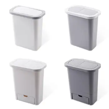 

Kitchen Trash Can Hangable Garbage Sorting Tool Kitchen Waste Bin Classified Deodorant With Cover Household Cleaning Accessories