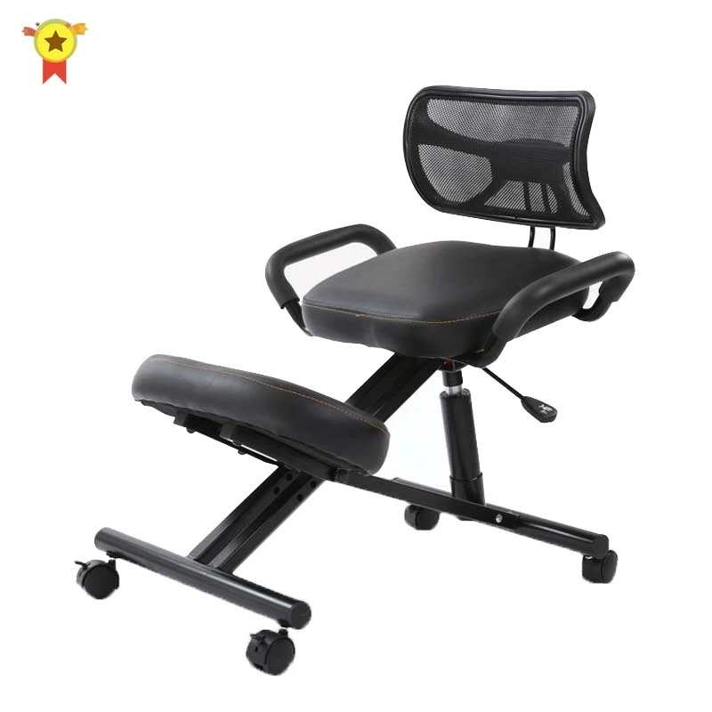 

2020 fashion Kneeling Chair Backrest Home Computer Chair Folding Steel Writing Chair Rotating Lifting Ergonomic business Chair