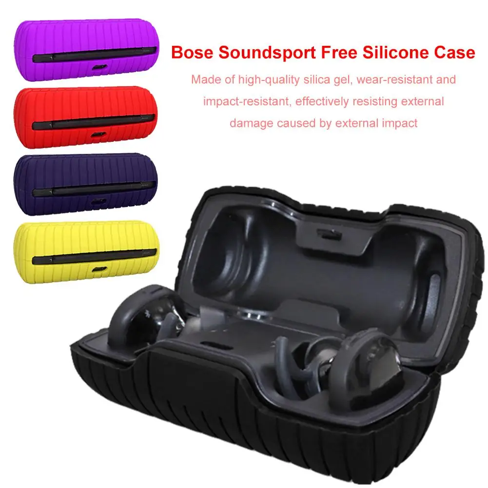 Силиконовые наушники коробка для хранения защитный чехол Крышка для BOSE SoundSport Беспроводная гарнитура протектор наушники сумка для переноски