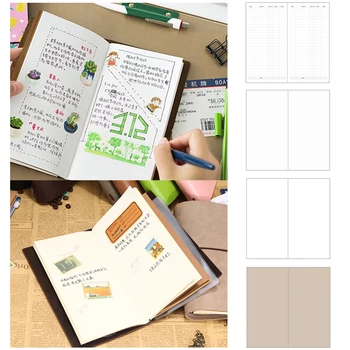 

2020 New Kraft Paper Notebook Account Book Dot Journal Diary Memo Blank Page Stationery