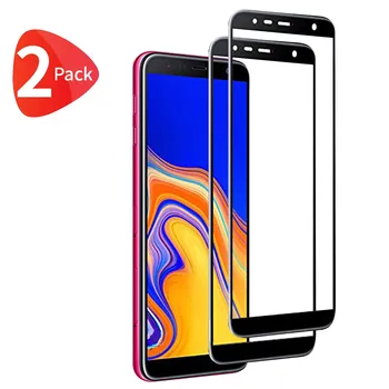 

TBOC 2X Protector Screen 5D for Samsung Galaxy J6 + - J6 Plus [6.0 "] [2 Units] Vidrio Tempered Protection Full