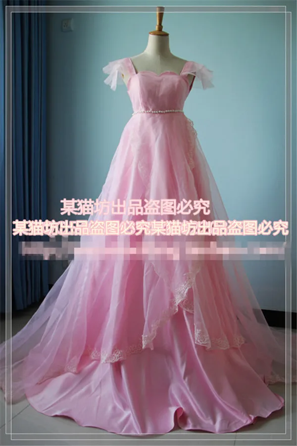 

2020 Sailor Moon Bunny Moon Princess Cosplay Costume Pink Dress Halloween Party gorgeous dress for women full sets A