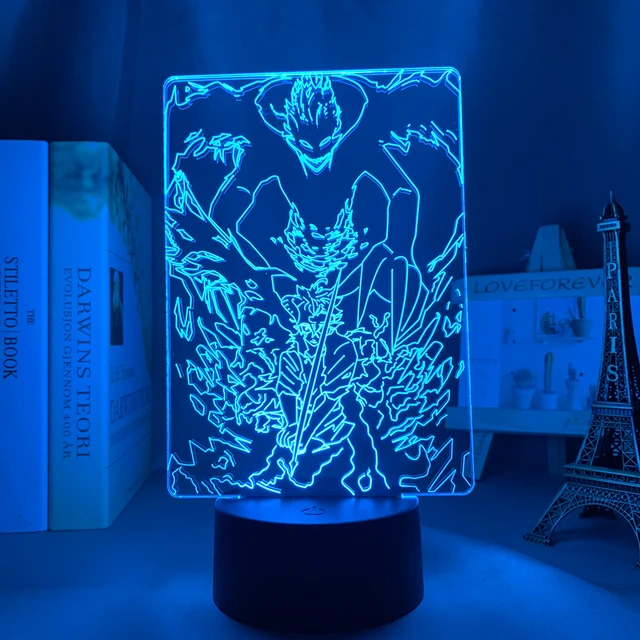 Anime Light Box Black Clover Asta Eye Face Lamp for Bedroom Decor Lightbox  3d Paper Cut Diy Table Desk Lamp Manga Black Clover
