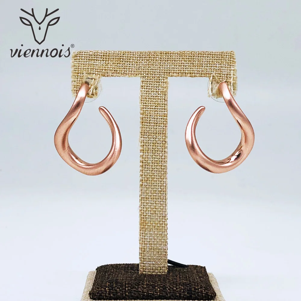 Viennois серьги-гвоздики для женщин, открытые серьги-манжеты с геометрическим кристаллом, женские серьги