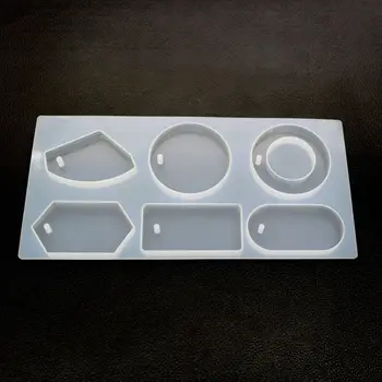 

DIY Craft Transparent Silicone Mold Necklace Pendant Resin Mould