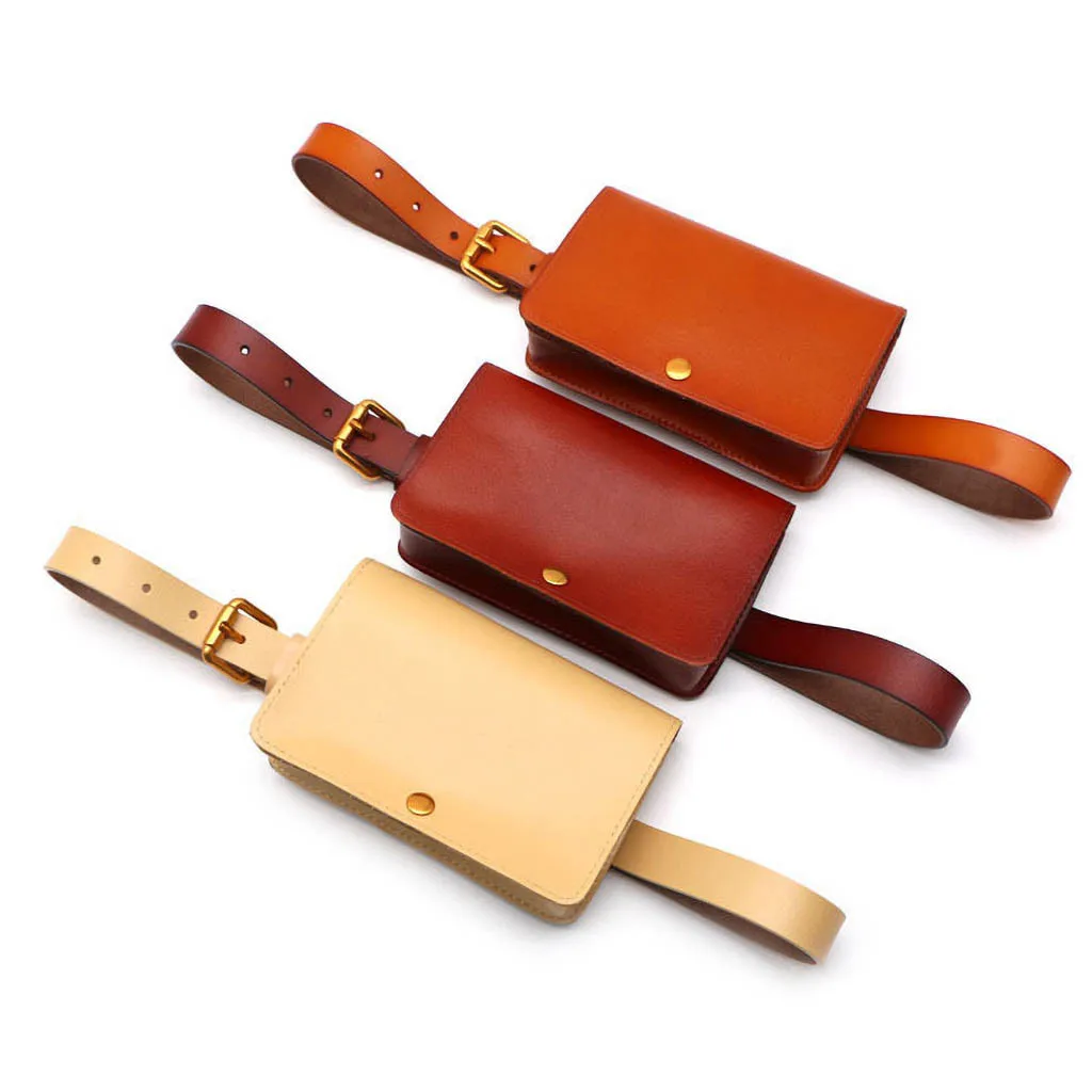 

Women Waist Pack Fanny Pack Leather Fashion Waist Belt soild color Shoulder Bag Phone Key Pouch Small Purse bolsas feminina