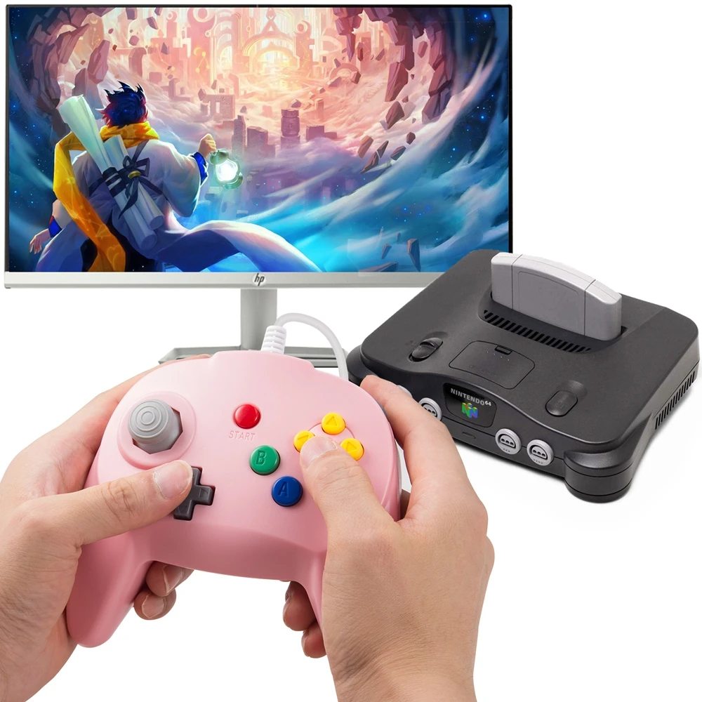 Miadore 2 Pack Retro N64 Ʈѷ  Ŭ ̴  е , ׷̵  Ϻ  ̽ƽ, Ʈ N64 ܼ 