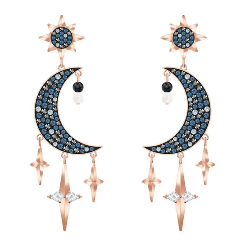 SWA MULIER новые символические серьги с Лунной звездой, подарки для девушки, модные Романтические ювелирные изделия, 5489536