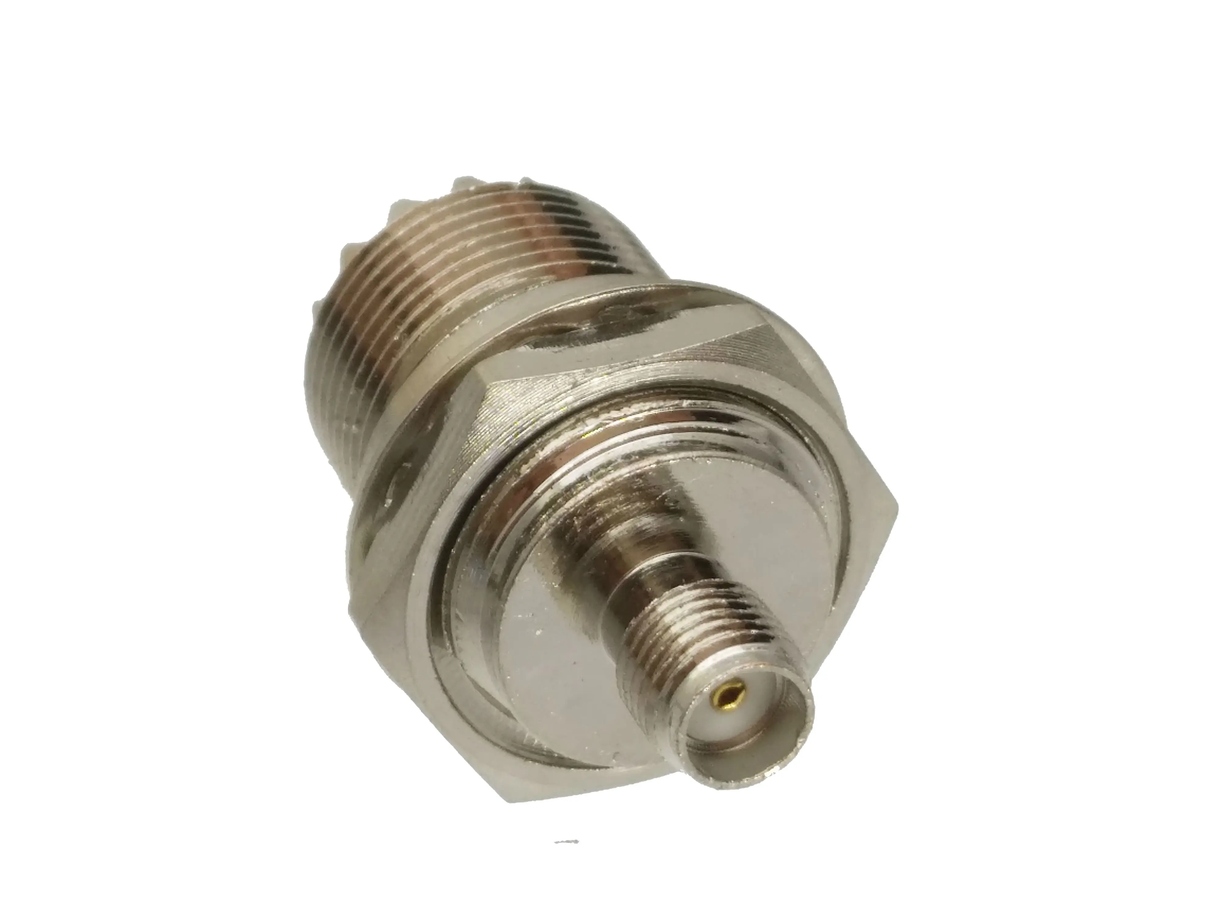1pce адаптер UHF female SO239 к SMA jack M16 перебойная головка монтажный разъем F/F|Соединители|