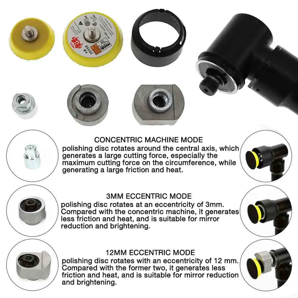 Car Polishing Machine Mini 12V Wireless Rotating Electric Micro Dual Action RO/DA Detail Waxing Tool Set