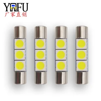 

Automobile led reading lamp B6 29mm5050 3smd flat head double pointed 31mm roof lamp cosmetic mirror lamp car accessories