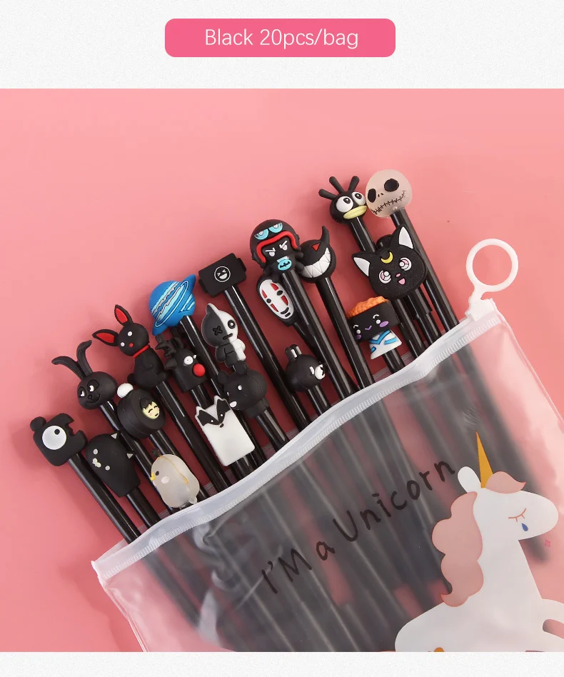 20Pcs/Set Gel Pen Unicorn Pen Stationery Kawaii School Supplies 10 H7202457e17a94d2da2caa1c90baa9bb9v