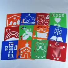 Puzzle d'apprentissage de peinture pour enfants, peinture précoce, jésus religieux, planche à dessin, carnet de croquis, jouet, papeterie, outils unisexes, 2020
