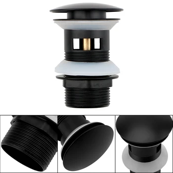 

Stainless Steel Vanity Sink Waste Drainer Pop Up Drain with Overflow Slotted Washbasin Sink Plug Basin Sink Drain Stopper