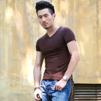 

10290-Men's short-sleeved t-shirt summer round neck half-sleeved T-shirt top