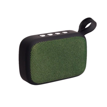 

Portable Mini Wireless Bluetooth Speaker Surround Sound Speaker for Mobile Computer Green + Black