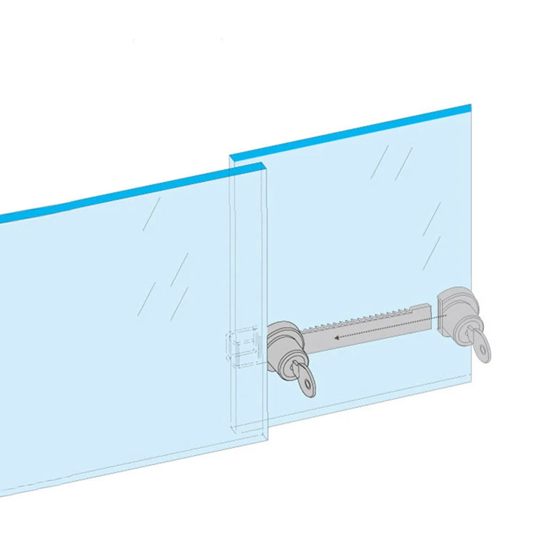 KK&FING Premium Display Cabinet Glass Door Lock