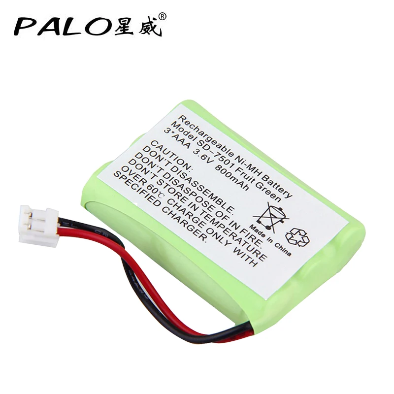 

PALO Cordless Phone Rechargeable Battery 3.6V 800mAh NI-MH Replacement Batteries For V-Tech 89-1323-00-00 AT & T Lucent 27910