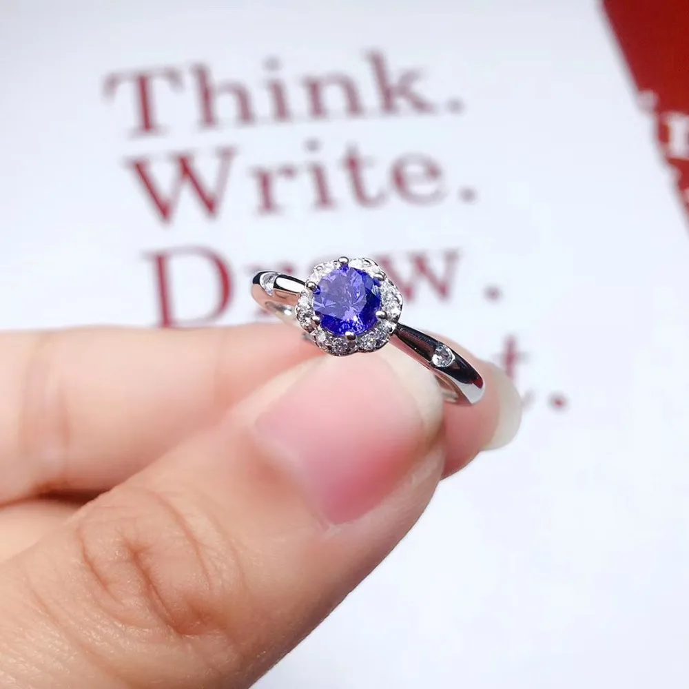 FB Jewels 3.87 Carat Genuine Tanzanite and Iolite 925 Sterling Silver Birthstone Ring FB Jewels 3.87 Carat Genuine Tanzanite and Iolite 925 Sterling Silver Birthstone Ring