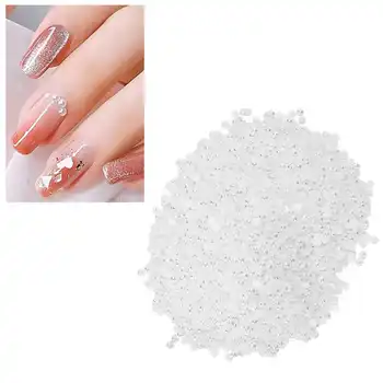 

Stickers For Nails 10000pcs Nail Art Artificial Pearls Beads Nail Decorations Decal 3D Manicure Decors 2mm Nail Foil