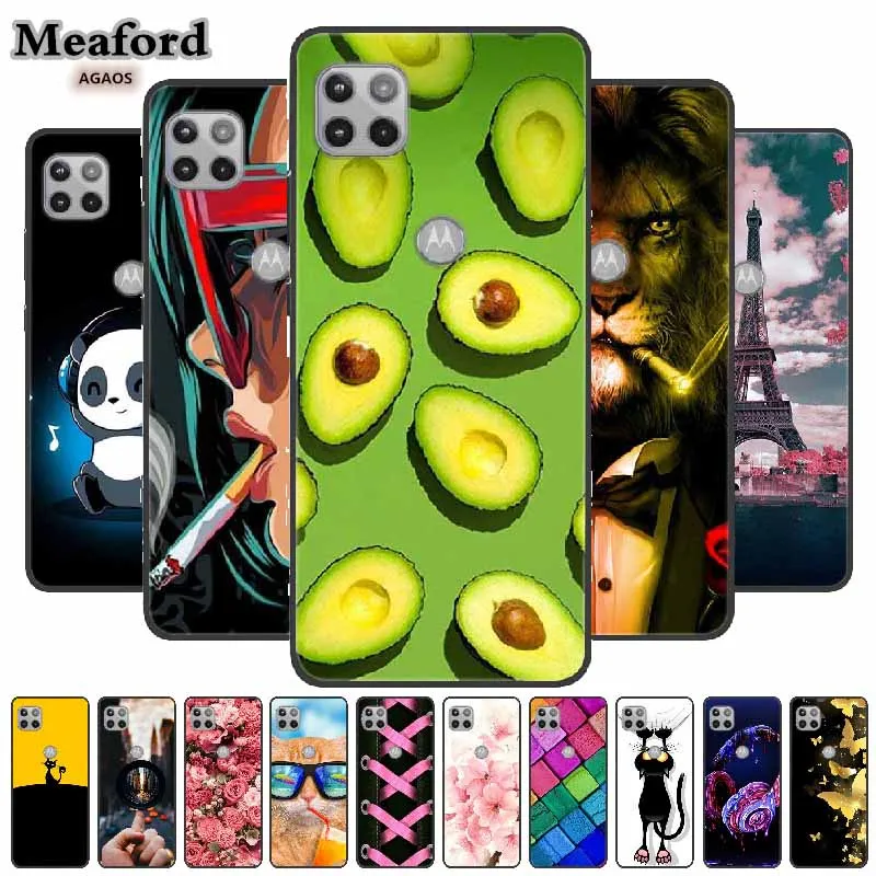 For Moto One 5g Ace Case Silicone Soft Cover For Motorola One 5g Ace Case 6 7 Black Tpu Phone Case For One 5 G Ace Bumper Funda Mobile Phone Cases
