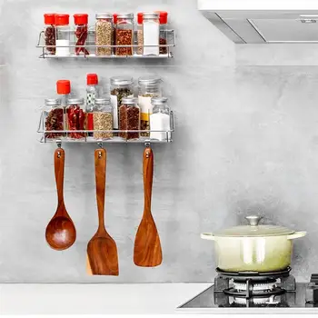 

2PCS Bathroom Storage Shelf Wall Mounted Punch Free Rack Shower Organizer Storage Rack