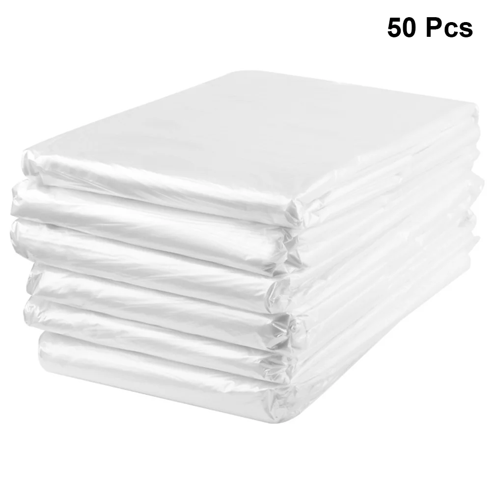 50pcs Trash Bags Large Capacity Trash Bag Disposable Thickened Storage