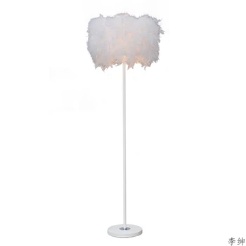 

Postmodern Feather LED Floor Lights Nordic Feather Decor Living Room Stand Light Home Standing Lamp Decor Lighting Fixtures
