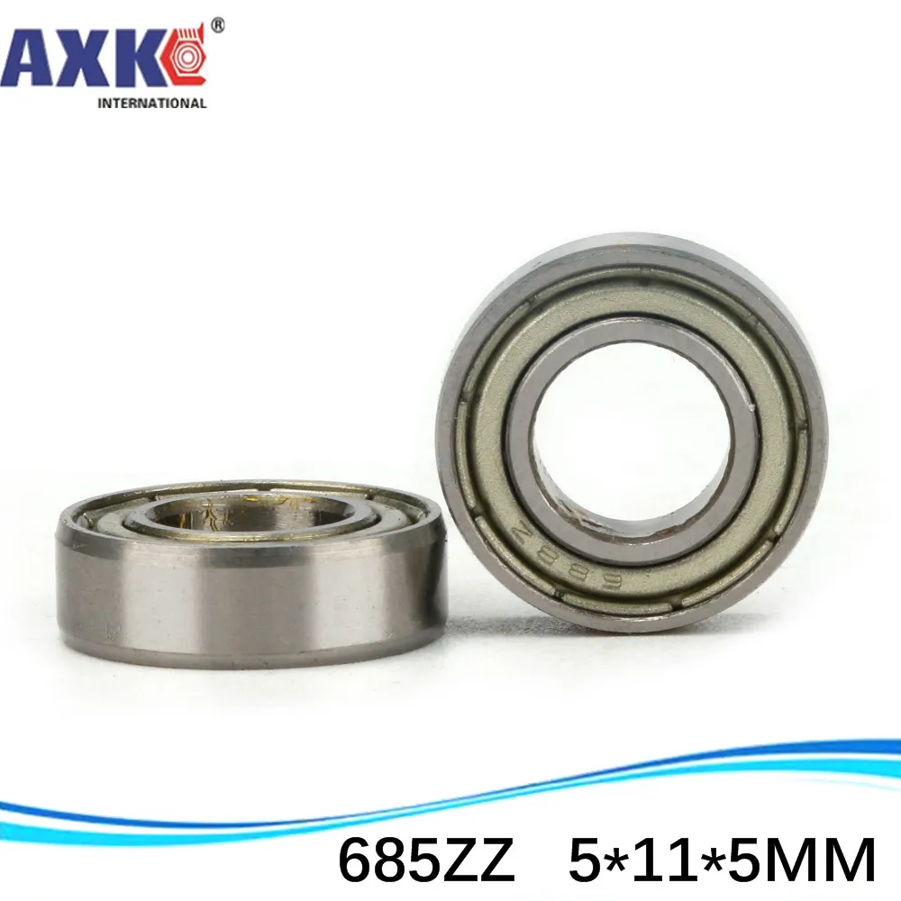 50pcs Free Shipping Thin Wall Deep Groove Ball Bearing 685ZZ 5*11*5 Mm Inch AXK Steel Ra 0.8 Machinery Nanjing Carton 99 | Обустройство