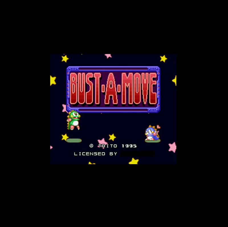 Бюст-A-Move Версия США 16 бит большая серая игровая карта для NTSC игрового игрока