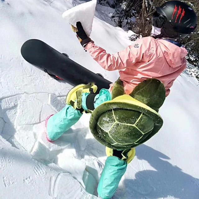 US $26.49 Ski Gear Adult Kids Turtle Snowboard Protection Skiing Snowboarding Hip Protective Cute Cartoon Saf