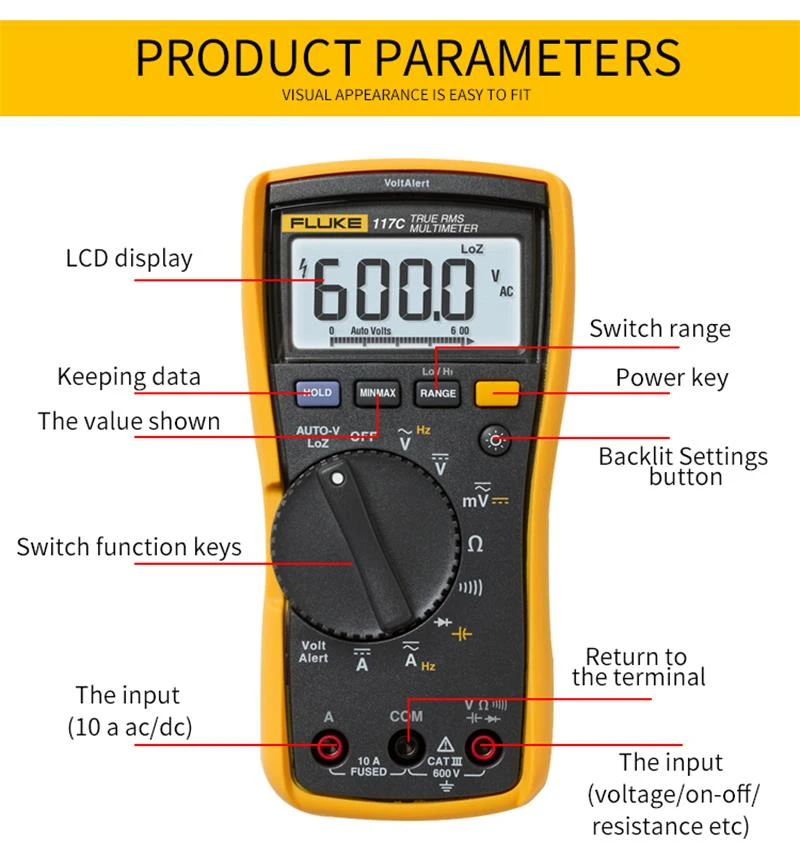 T-ポイント5倍】 FLUKE デジタル マルチメーター 真の実効値 バックライト仕様