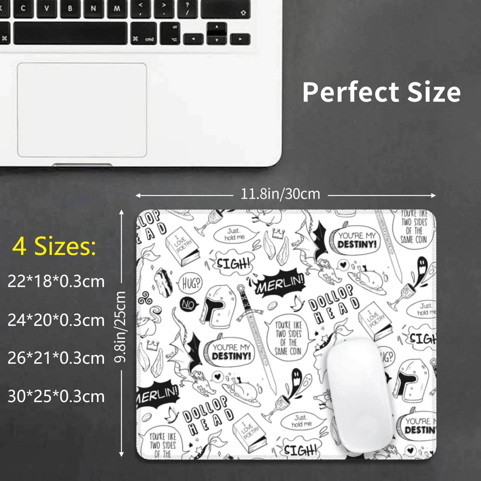 Modello Mercano _ Merlin Mouse Pad Stampa Fai Da Te Merlin Merscarn Arlin Emrys Merlino Colin Morgan