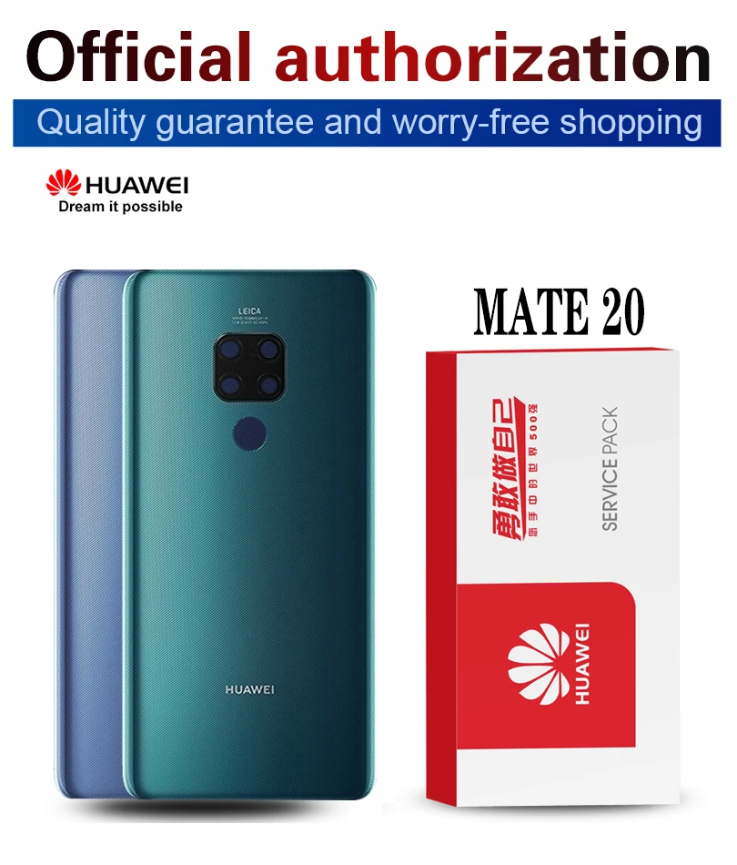 Задний корпус Замена для HUAWEI mate 20 задняя крышка батарея стекло с объективом камеры клейкая наклейка