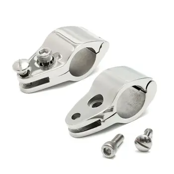 

For 7/8" (22mm) Hinge jaw Pipe Marine Yachts Clamp Parts 2pcs Boat Bimini