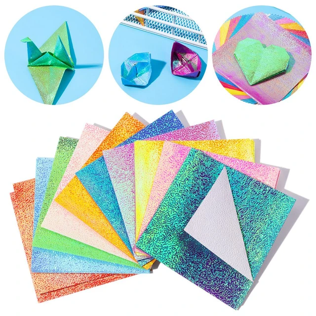 Origami Paper Double Sided Square Sheet for Art Craft Projects, Beginners, Gifts Decor | Harfington, Light Purple / 50pcs