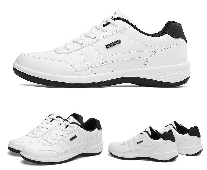 OZERSK/брендовая мужская повседневная обувь из искусственной кожи; дышащая прогулочная Обувь На Шнуровке; легкие удобные мужские кроссовки