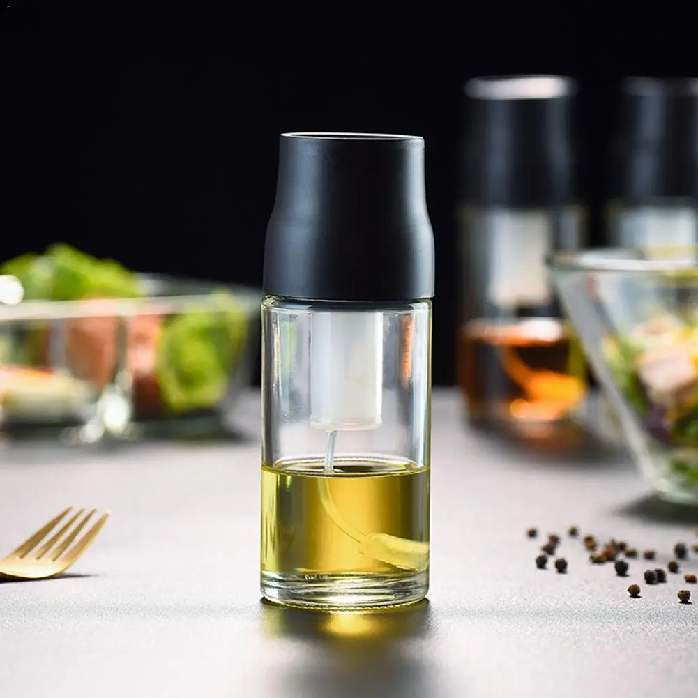 Glass Spray Bottle Kitchen Quantitative Pressing Oil Pot Barbecue Oil Bottle Oil Dispenser Gadget Cooking Tool Kitchen Tools