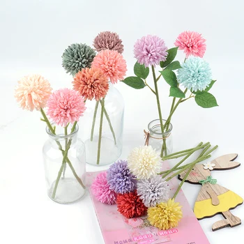 

1/2/5Pcs New Silk Artificial Flower For Vase Dandelion Flower Use for Wedding Home Deco DIY Craft Wreath Gift Decor Fake Flowers