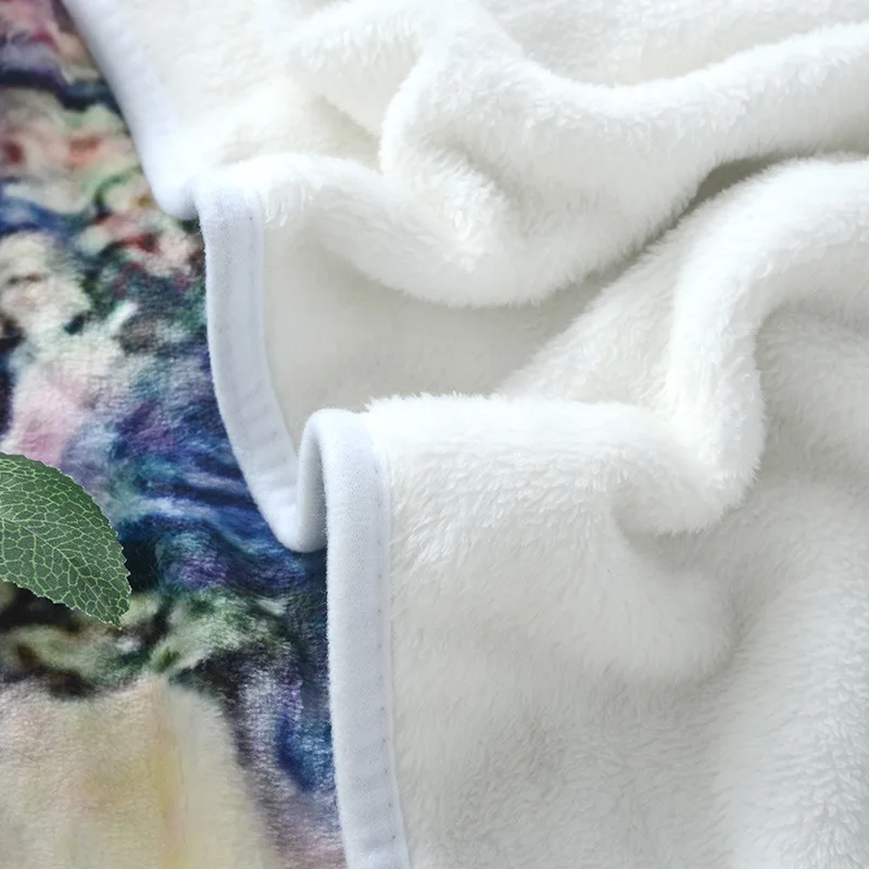 Натуральный Сельский город микрофибра коралловый флис одеяло для кровати диван мягкое путешествие самолет офисное одеяло для короткого сна печатных пледы одеяло