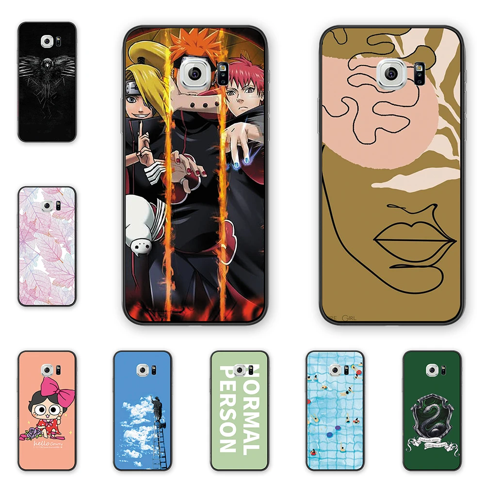 

Funny Animal Cover Silicone TPU Phone Case For Samsung S6 S10 Naruto Flowers soft back Phone Case For Galaxy A520 J4plus