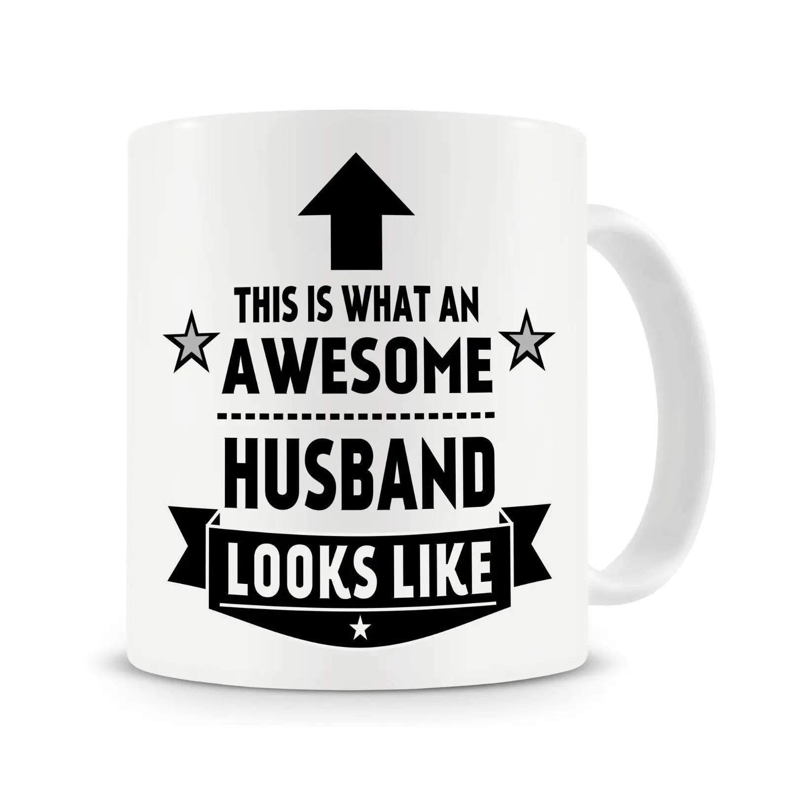 This Is What An Awesome Husband/DAD /FATHER..Mug Anniversary Gift Husband Funny Coffee Mug Cup with Stirring Spoon | Дом и сад