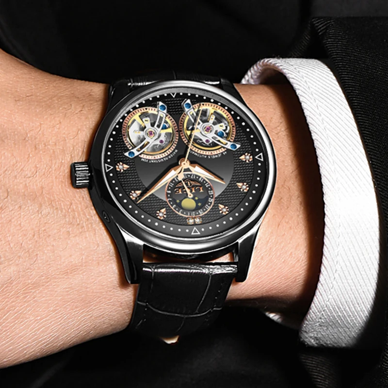 Reloj LIGE Men Watch Mechanical Tourbillon Luxury Fashion Brand Leather Male Sport Watches Men Automatic Watch Relogio Masculino Reloj LIGE Men Watch Mechanical Tourbillon Luxury Fashion Brand Leather Male Sport Watches Men Automatic Watch Relogio Masculino