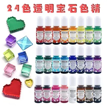 

1 PC 24 Color Epoxy UV Resin Gem Pigment Liquid Resin Dye DIY Resin Art Jewely Making