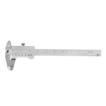 

Mini Vernier Caliper 0-70mm Guage Pocket Stainless Hardened Metric Machinist