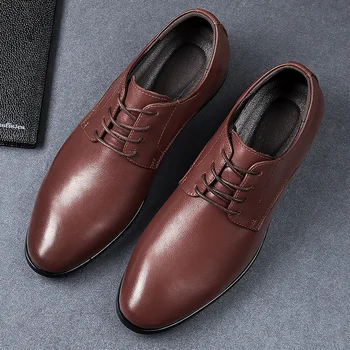 

men wedding shoes microfiber leather formal footwear business pointed toe dress shoes oxford flats indestructible zapatos hombre