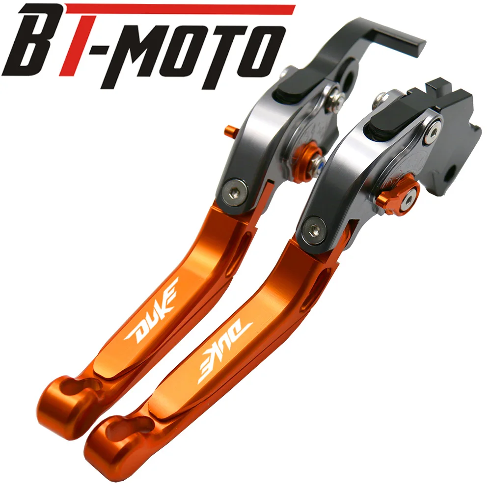 Складные Выдвижные CNC алюминиевые тормозные рычаги сцепления для KTM DUKE 390 RC390 2013- 15 16 17 аксессуары для мотоциклов регулируемые - Цвет: G